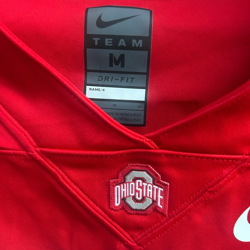 TEAM Nike Joey Bosa #97 Ohio State Buckeyes Medium Dri-Fit Jersey Red White M1 - Picture 7 of 7